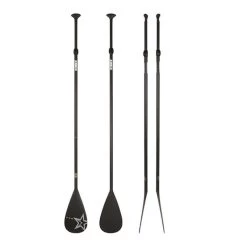 Pagaie Télescopique SUP Fiberglass Black 2 Pcs