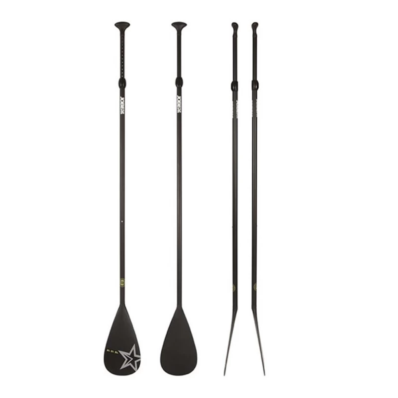 Pagaie Télescopique SUP Fiberglass Black 2 Pcs 3 Pagaie Télescopique SUP Fiberglass Black 2 Pcs