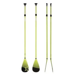 Pagaie Télescopique SUP Fiberglass Green 2 Pcs