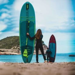 Stand-Up Paddle Gonflable Jobe Yarra Teal 10.6" -Hydro Sport Soldes stand up paddle gonflable jobe yarra teal 106 2